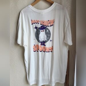LIVING FULLY CO Boot Scootin Spooky Graphic Short Sleeve TShirt Siz3 2XL